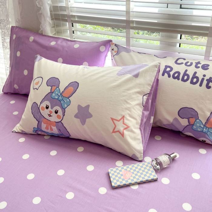 91家纺网 家纺一手货源 找家纺 梦家居 2023春季新品小清新系列全棉单被套 黛西