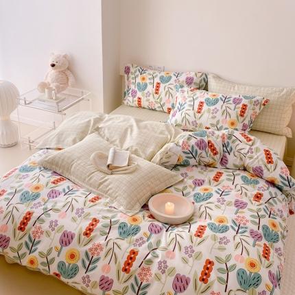 91家纺网 家纺一手货源 找家纺 （总）珺柔 2022新款13070全棉四件套