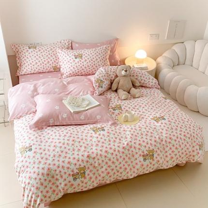 珺柔 2022新款13070全棉四件套 园丁熊