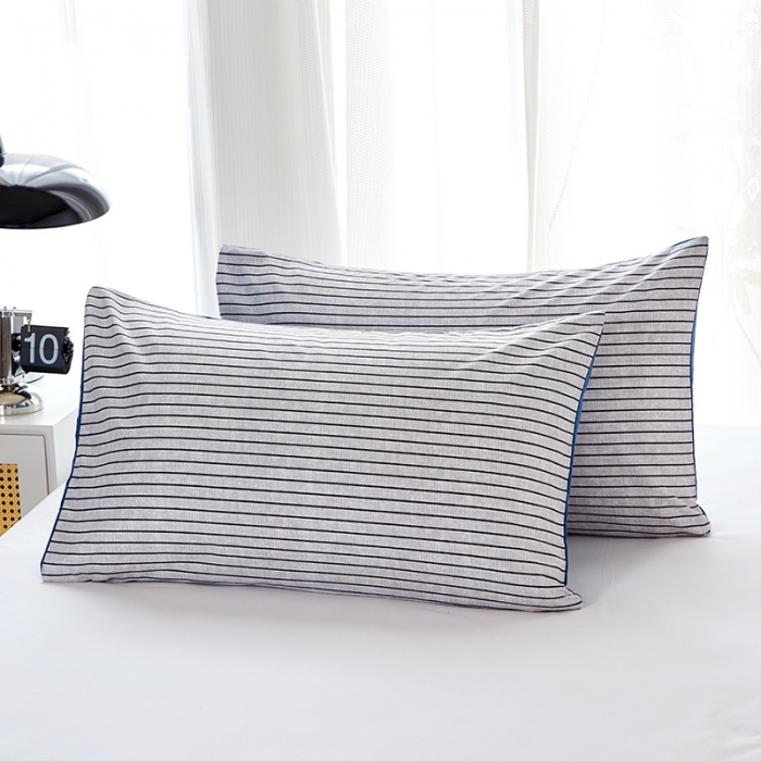 91家纺网 家纺一手货源 找家纺 （总）丰淘 2022新款条纹水洗棉枕套