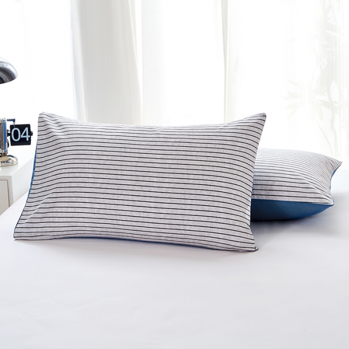 91家纺网 家纺一手货源 找家纺 （总）丰淘 2022新款条纹水洗棉枕套