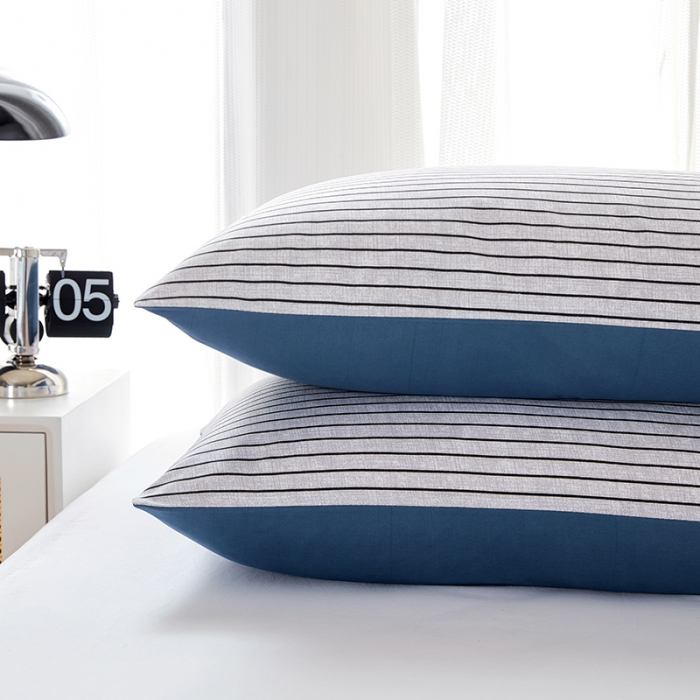 91家纺网 家纺一手货源 找家纺 （总）丰淘 2022新款条纹水洗棉枕套