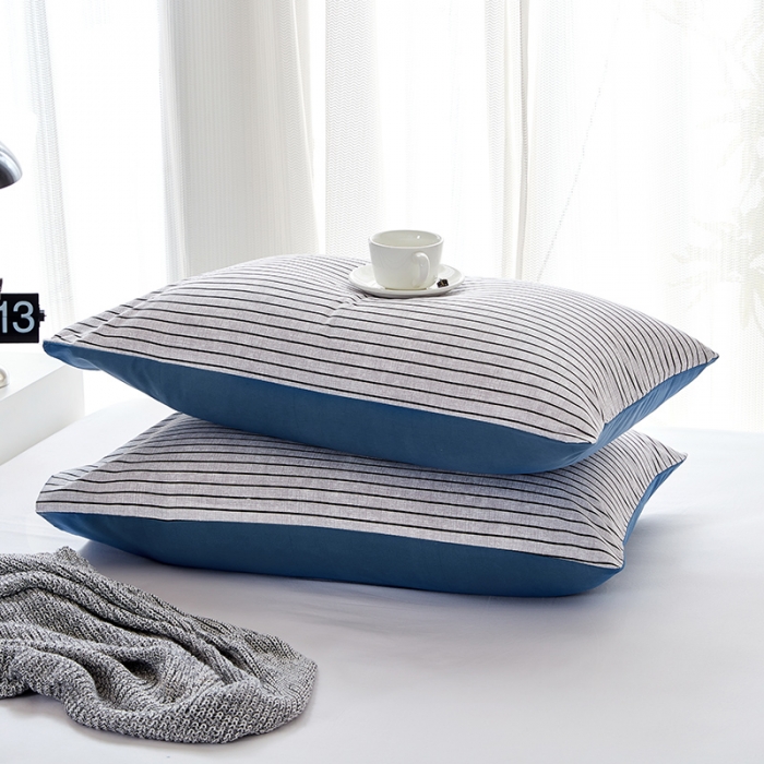 91家纺网 家纺一手货源 找家纺 （总）丰淘 2022新款条纹水洗棉枕套