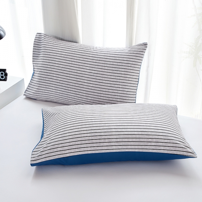 91家纺网 家纺一手货源 找家纺 （总）丰淘 2022新款条纹水洗棉枕套