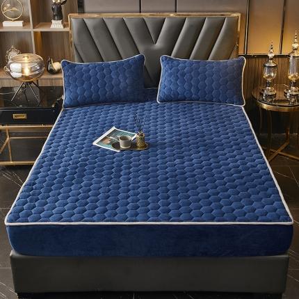 91家纺网 家纺一手货源 找家纺 （总）蕾诺家纺 2023新款牛奶绒夹棉床笠