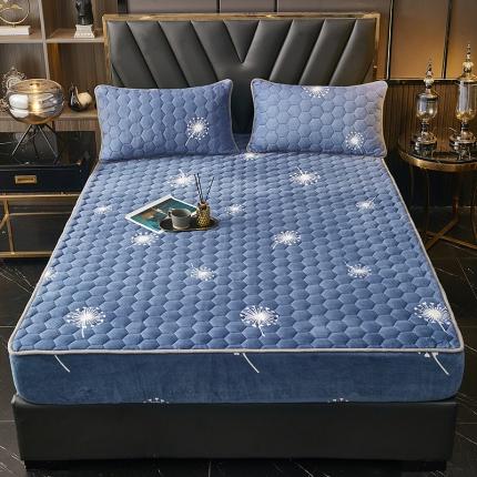 91家纺网 家纺一手货源 找家纺 （总）蕾诺家纺 2023新款牛奶绒夹棉床笠