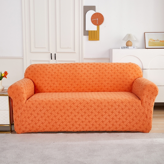 91家纺网 家纺一手货源 找家纺 （总）逐日沙发套 2023新款提花绒直排沙发套织艺