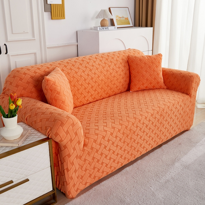 91家纺网 家纺一手货源 找家纺 （总）逐日沙发套 2023新款提花绒直排沙发套织艺