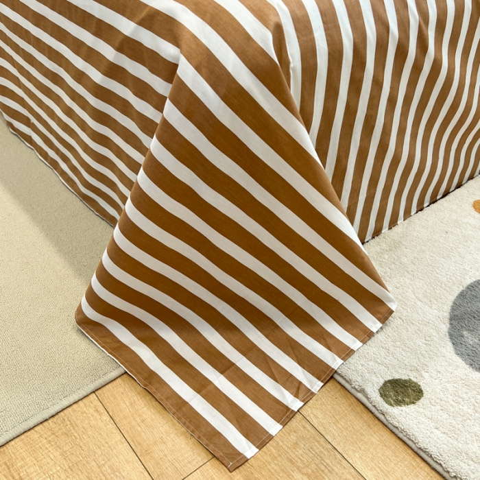 91家纺网 家纺一手货源 找家纺 晨希2023年新款全棉卡通印花简约款多规格四件套  禾果