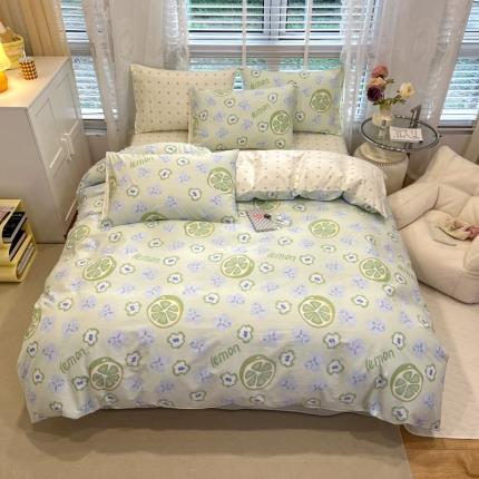 91家纺网 家纺一手货源 找家纺 （总）晨希2023年新款全棉花卉印花简约款多规格四件套