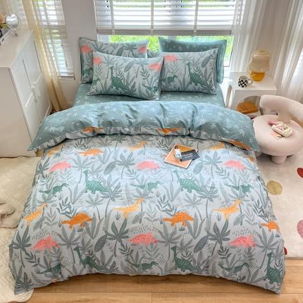 91家纺网 家纺一手货源 找家纺 （总）晨希2023年新款全棉花卉印花简约款多规格四件套