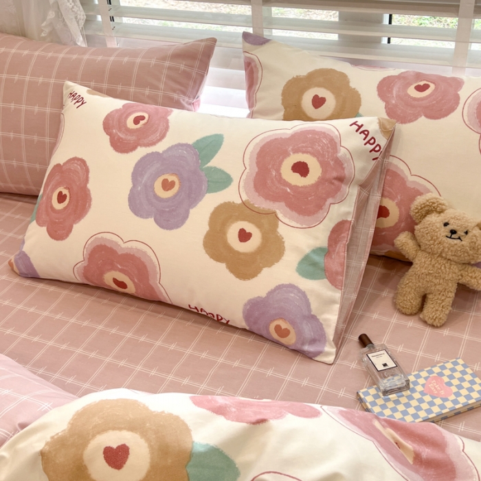 91家纺网 家纺一手货源 找家纺 晨希2023年新款全棉花卉印花简约款多规格四件套 格调花