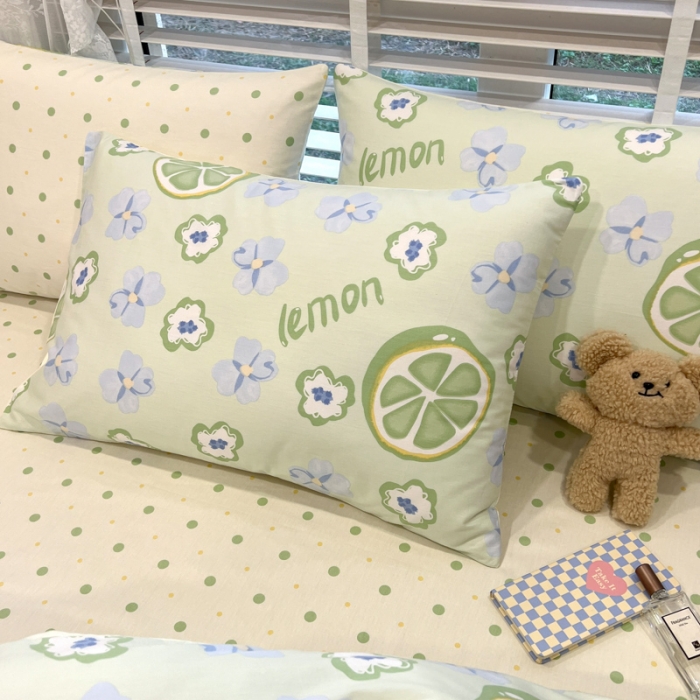 91家纺网 家纺一手货源 找家纺 晨希2023年新款全棉花卉印花简约款多规格四件套 花果