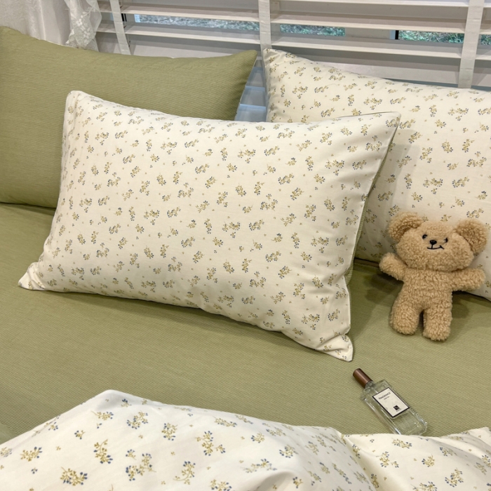 91家纺网 家纺一手货源 找家纺 晨希2023年新款全棉花卉印花简约款多规格四件套 纳西达