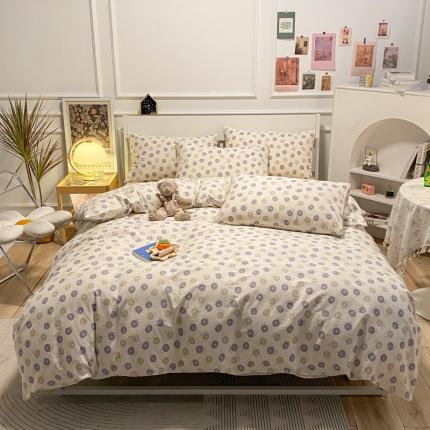 晨希2023年新款全棉花卉印花简约款多规格四件套夕颜