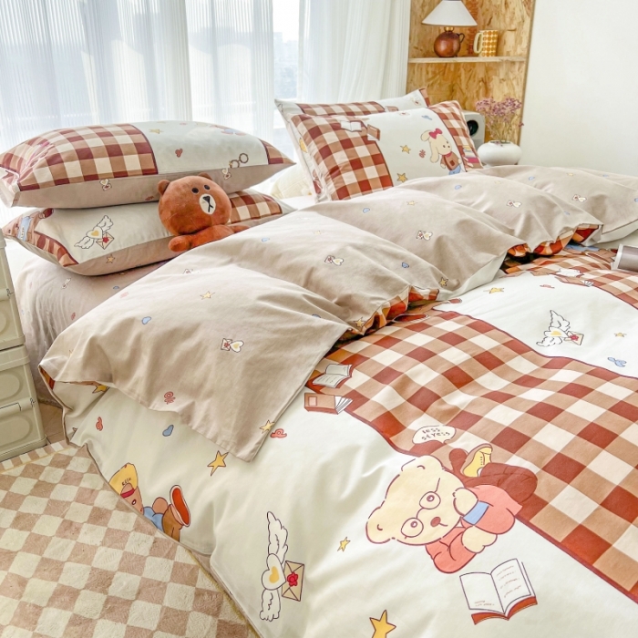 91家纺网 家纺一手货源 找家纺 （总）感遇家纺 2022新款全棉印花四件套