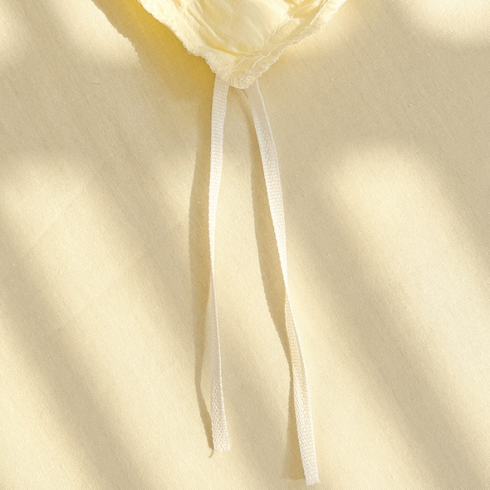 91家纺网 家纺一手货源 找家纺 娜娜 2022新款全棉泡泡纱四件套 泡泡纱-奶昔黄