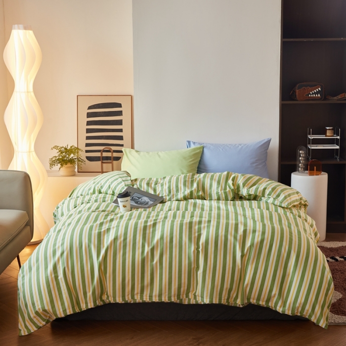 91家纺网 家纺一手货源 找家纺 怡家居 2022新款直播供货全棉印花四件套-第九批 青葱岁月