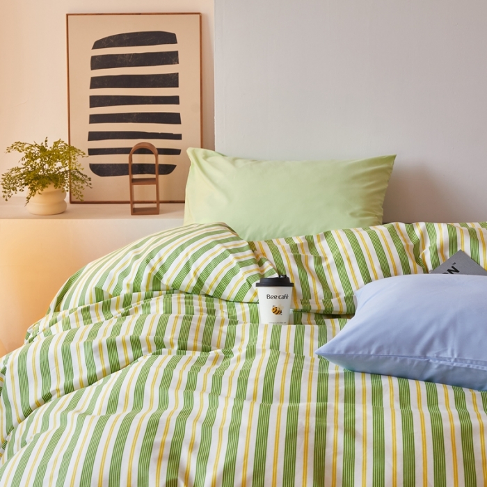 91家纺网 家纺一手货源 找家纺 怡家居 2022新款直播供货全棉印花四件套-第九批 青葱岁月