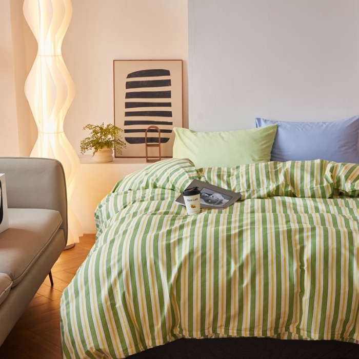 91家纺网 家纺一手货源 找家纺 怡家居 2022新款直播供货全棉印花四件套-第九批 青葱岁月