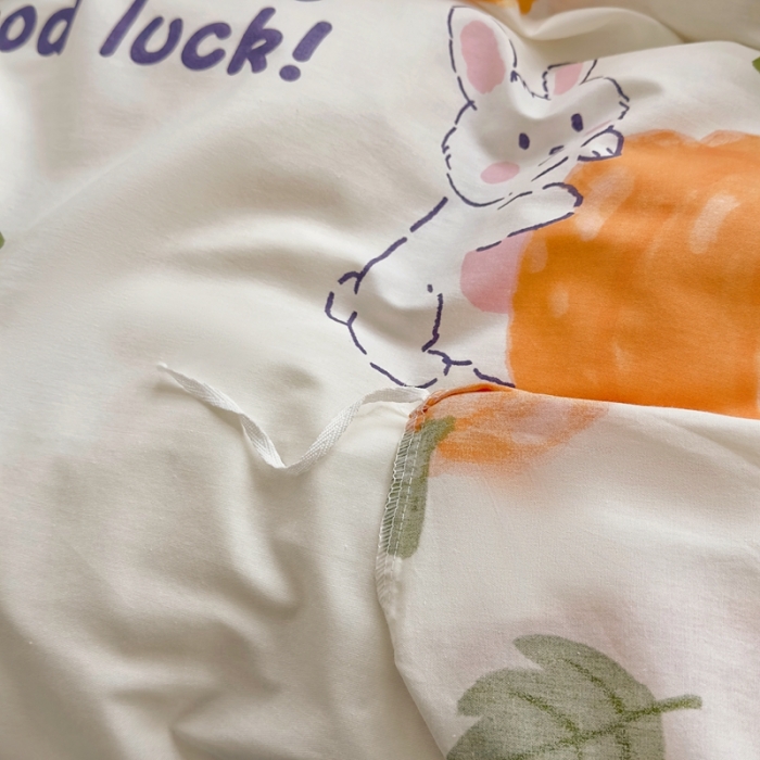 91家纺网 家纺一手货源 找家纺 怡家居 2022新款直播供货全棉卡通四件套 南瓜娃娃