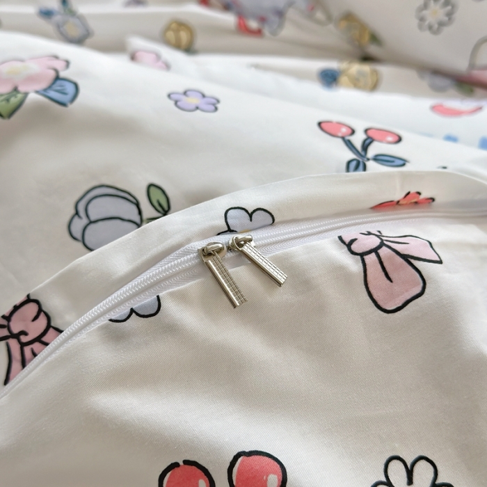 91家纺网 家纺一手货源 找家纺 怡家居 2022新款直播供货全棉卡通四件套 俏皮兔