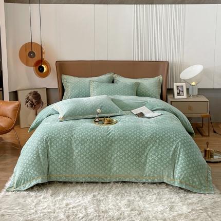 91家纺网 家纺一手货源 找家纺 （总）老K (原美阁） 2024新款婴儿绒牛奶绒简约绒四件套-路易