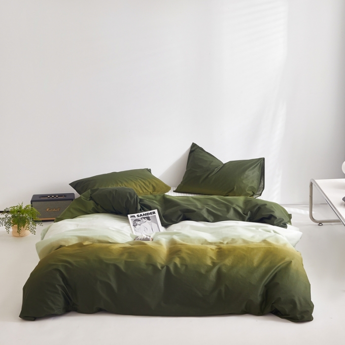 91家纺网 家纺一手货源 找家纺 怡家居 2022新款直播供货全棉印花四件套一 巴比伦-绿