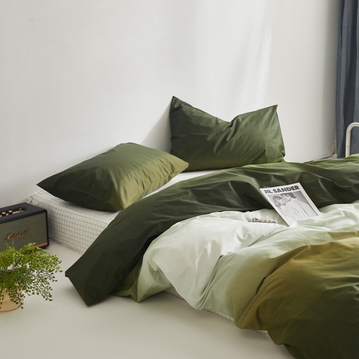 91家纺网 家纺一手货源 找家纺 怡家居 2022新款直播供货全棉印花四件套一 巴比伦-绿