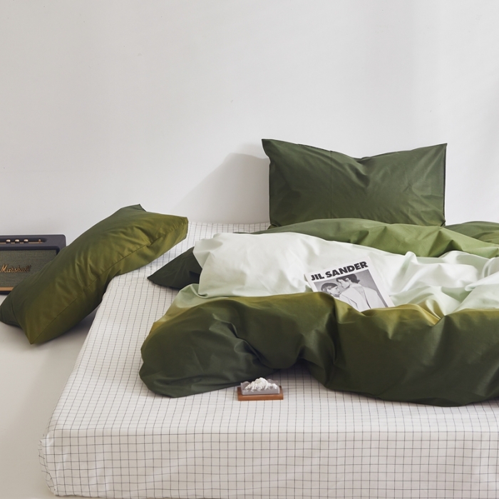 91家纺网 家纺一手货源 找家纺 怡家居 2022新款直播供货全棉印花四件套一 巴比伦-绿