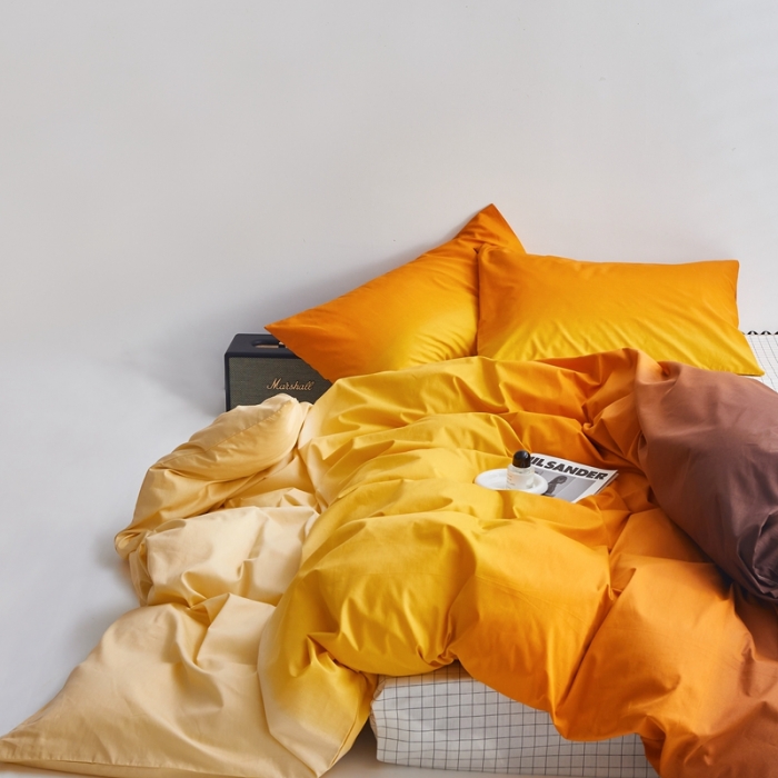 91家纺网 家纺一手货源 找家纺 怡家居 2022新款直播供货全棉印花四件套一 落日