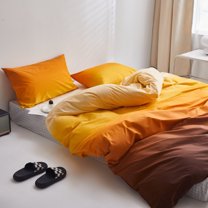 91家纺网 家纺一手货源 找家纺 怡家居 2022新款直播供货全棉印花四件套一 落日