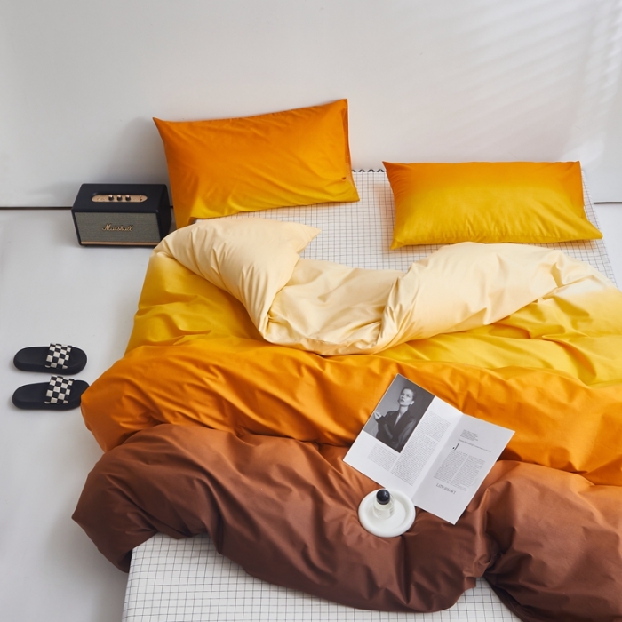 91家纺网 家纺一手货源 找家纺 怡家居 2022新款直播供货全棉印花四件套一 落日