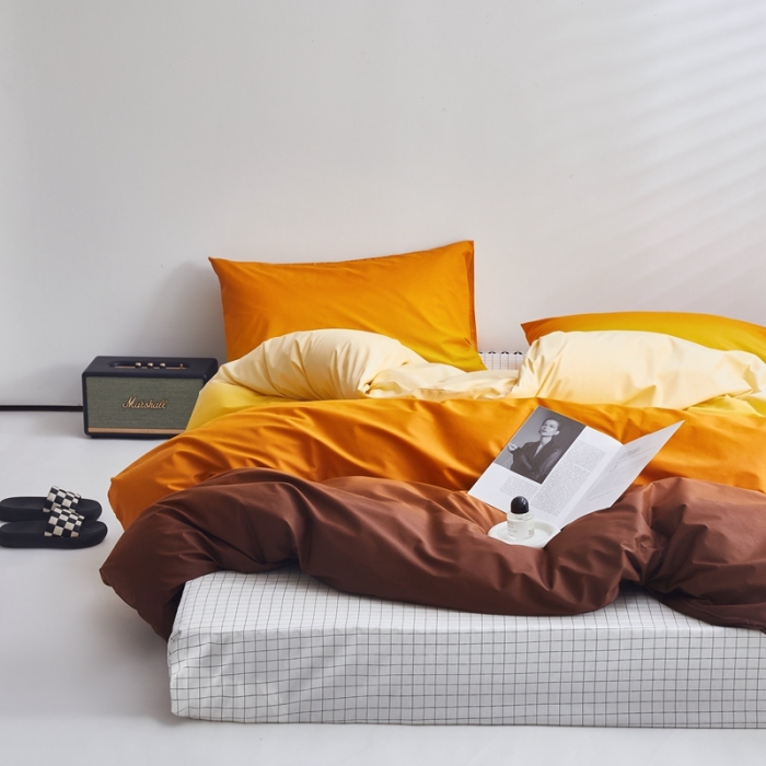 91家纺网 家纺一手货源 找家纺 怡家居 2022新款直播供货全棉印花四件套一 落日