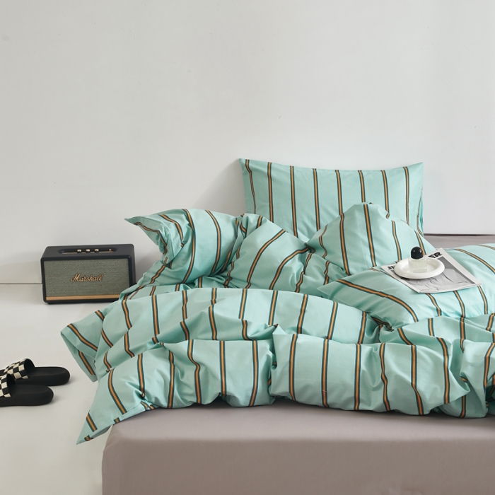 91家纺网 家纺一手货源 找家纺 怡家居 2022新款直播供货全棉印花四件套一 青涩