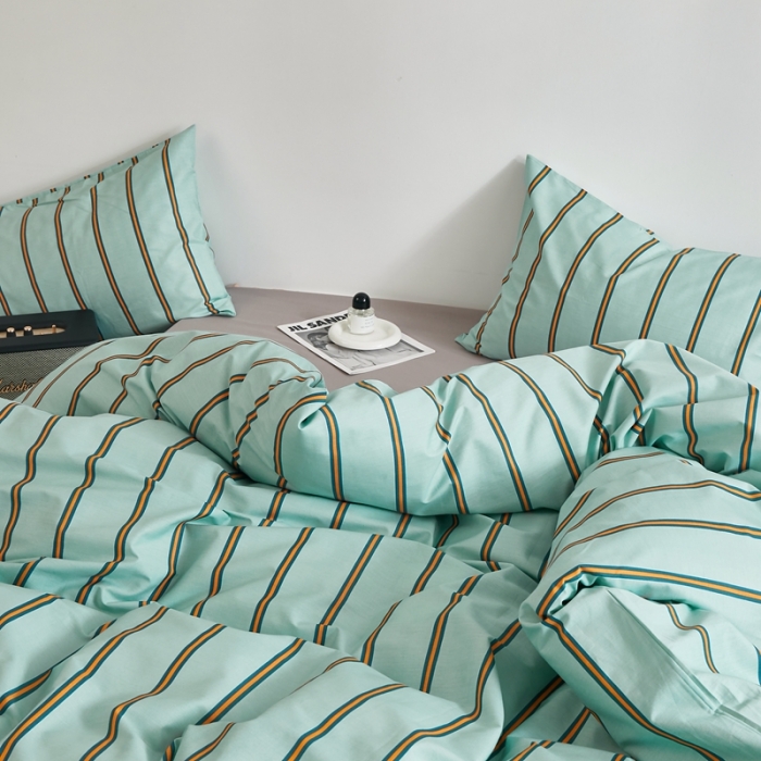 91家纺网 家纺一手货源 找家纺 怡家居 2022新款直播供货全棉印花四件套一 青涩