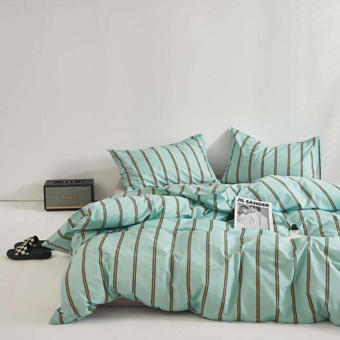 91家纺网 家纺一手货源 找家纺 怡家居 2022新款直播供货全棉印花四件套一 青涩