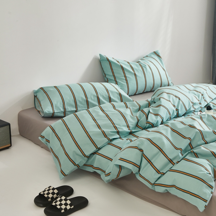 91家纺网 家纺一手货源 找家纺 怡家居 2022新款直播供货全棉印花四件套一 青涩