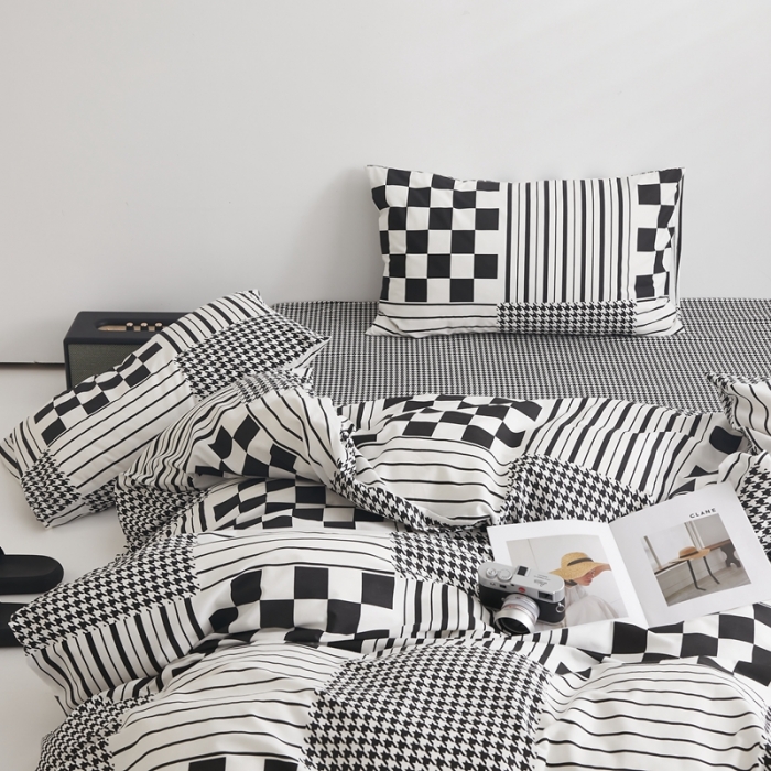 91家纺网 家纺一手货源 找家纺 怡家居 2022新款直播供货全棉印花四件套二 田野