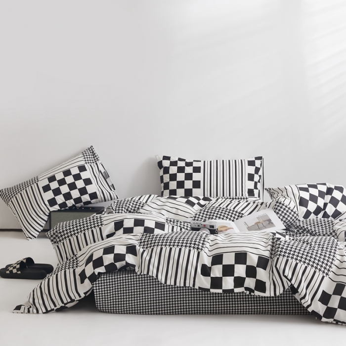 91家纺网 家纺一手货源 找家纺 怡家居 2022新款直播供货全棉印花四件套二 田野