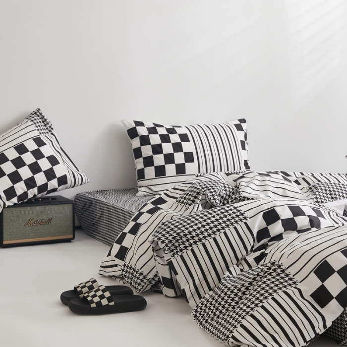 91家纺网 家纺一手货源 找家纺 怡家居 2022新款直播供货全棉印花四件套二 田野