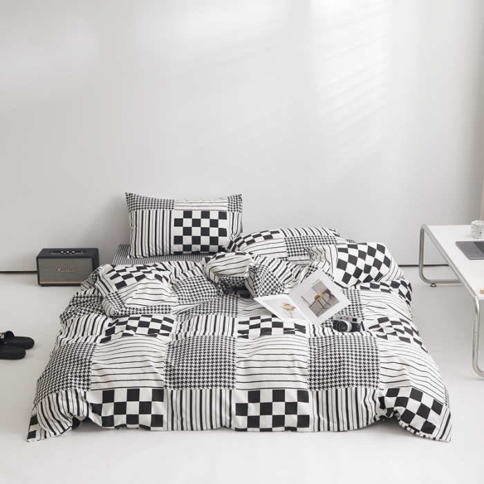 91家纺网 家纺一手货源 找家纺 怡家居 2022新款直播供货全棉印花四件套二 田野