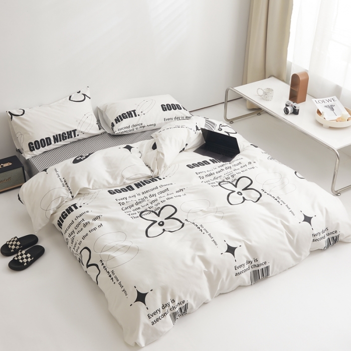 91家纺网 家纺一手货源 找家纺 怡家居 2022新款直播供货全棉印花四件套二 知语