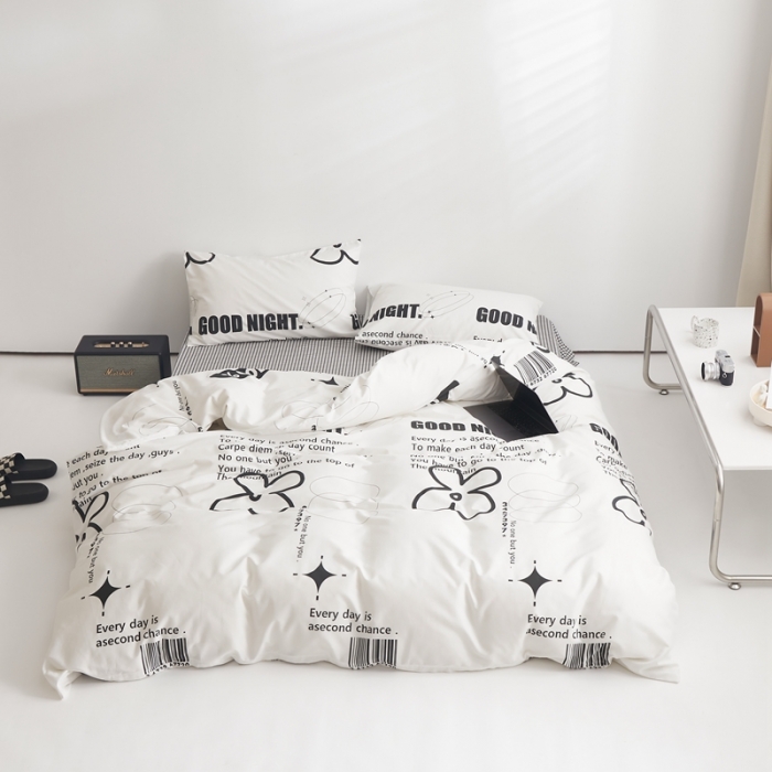 91家纺网 家纺一手货源 找家纺 怡家居 2022新款直播供货全棉印花四件套二 知语