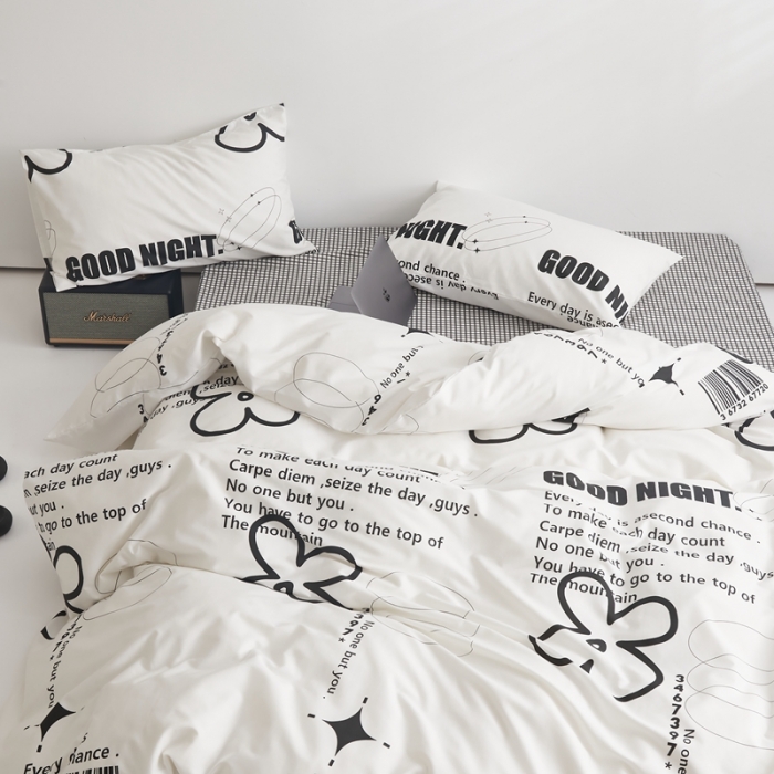 91家纺网 家纺一手货源 找家纺 怡家居 2022新款直播供货全棉印花四件套二 知语