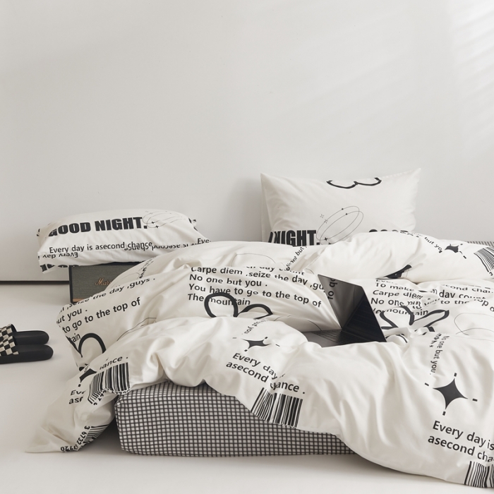 91家纺网 家纺一手货源 找家纺 怡家居 2022新款直播供货全棉印花四件套二 知语