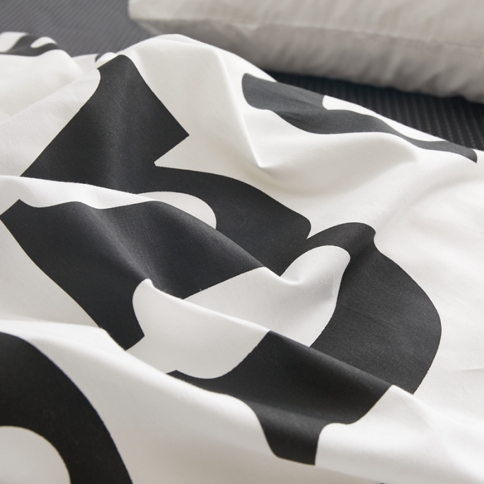 91家纺网 家纺一手货源 找家纺 怡家居 2022新款直播供货全棉印花四件套二 字母游戏