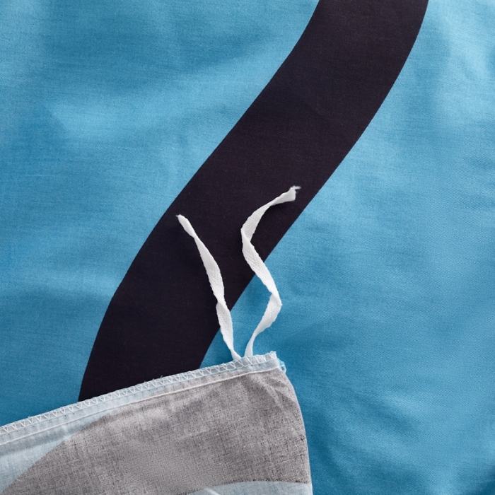 91家纺网 家纺一手货源 找家纺 怡家居 2022新款直播供货全棉印花四件套三 梵音-蓝