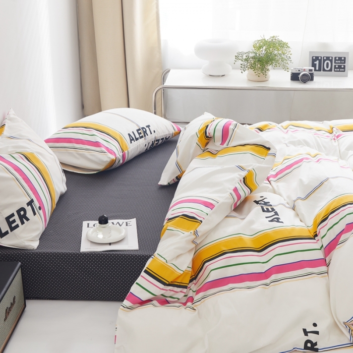 91家纺网 家纺一手货源 找家纺 怡家居 2022新款直播供货全棉印花四件套三 幻境