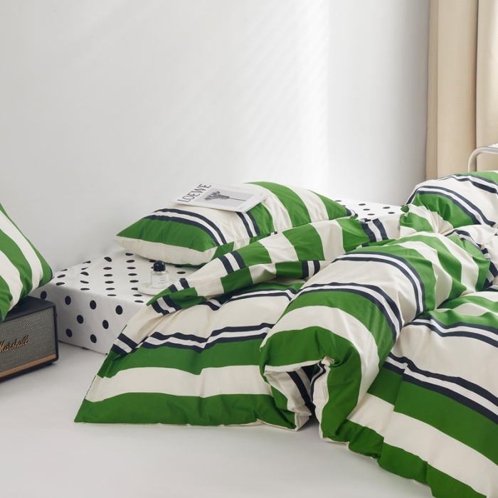 91家纺网 家纺一手货源 找家纺 怡家居 2022新款直播供货全棉印花四件套三 绿洲